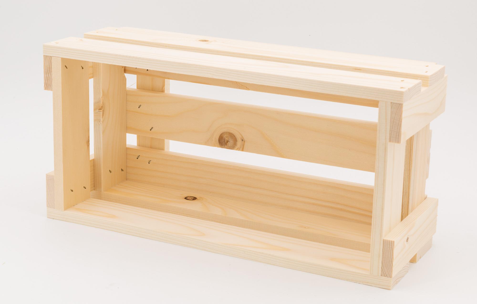 Geschenksteige Holz 6 x 0,375 l.