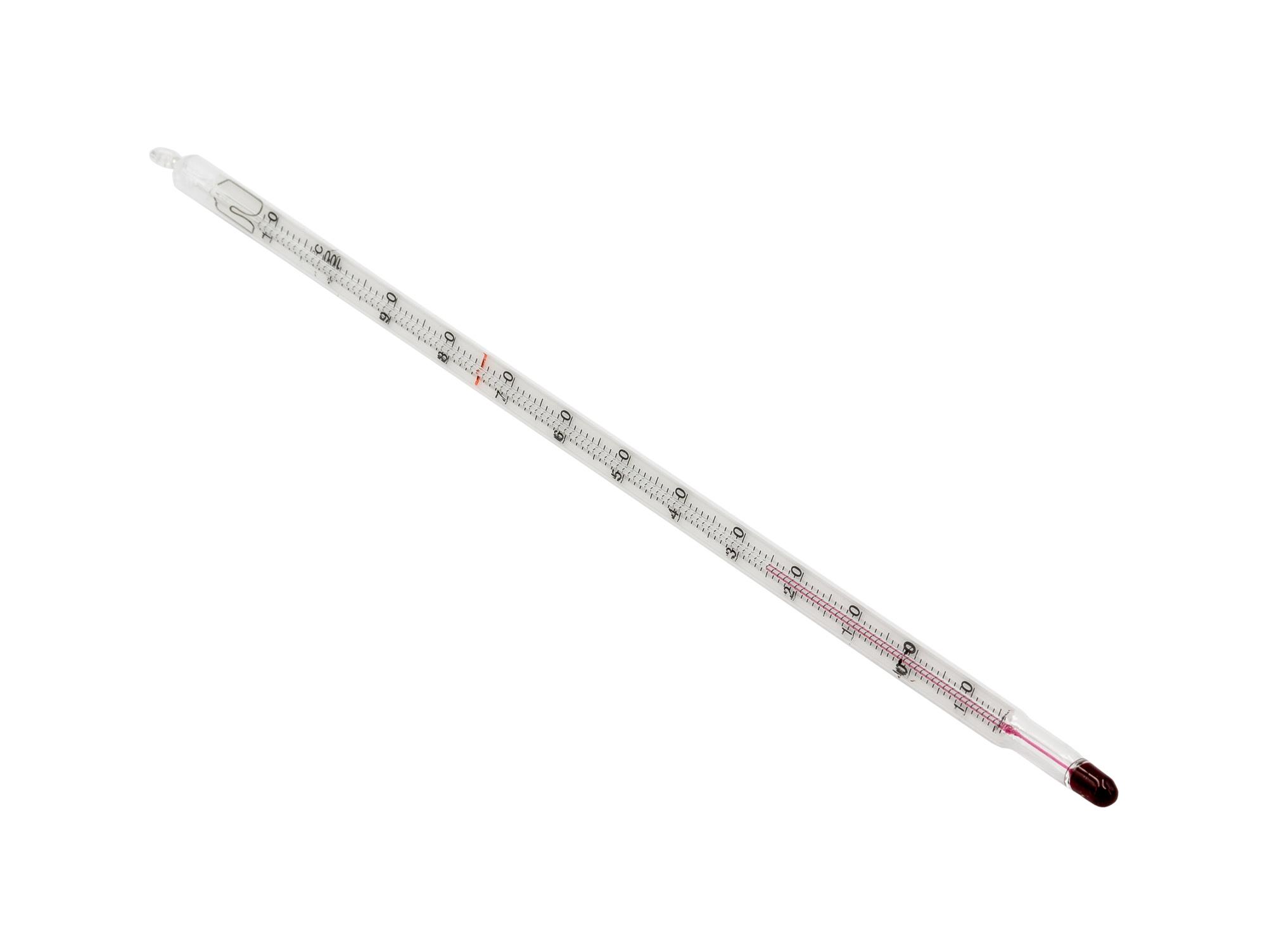 Prüfthermometer Glas 0-100 °C Th 3