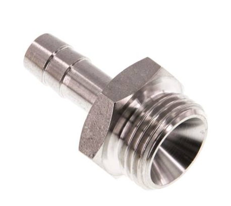 Verschraubung 1/2¨ AG/9 mm VA