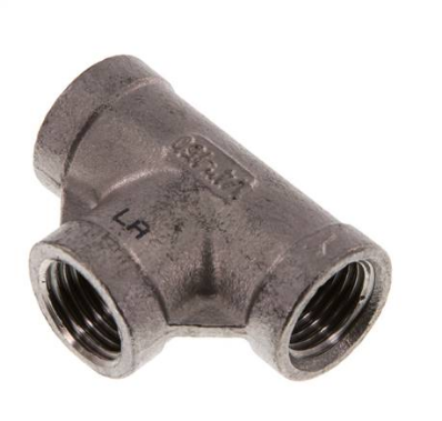 T-Stück 1/4¨ 3xIG VA