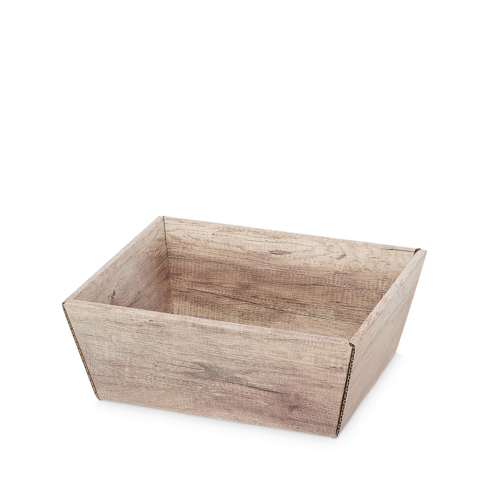 Präsentkorb Wood Rechteckig Klein