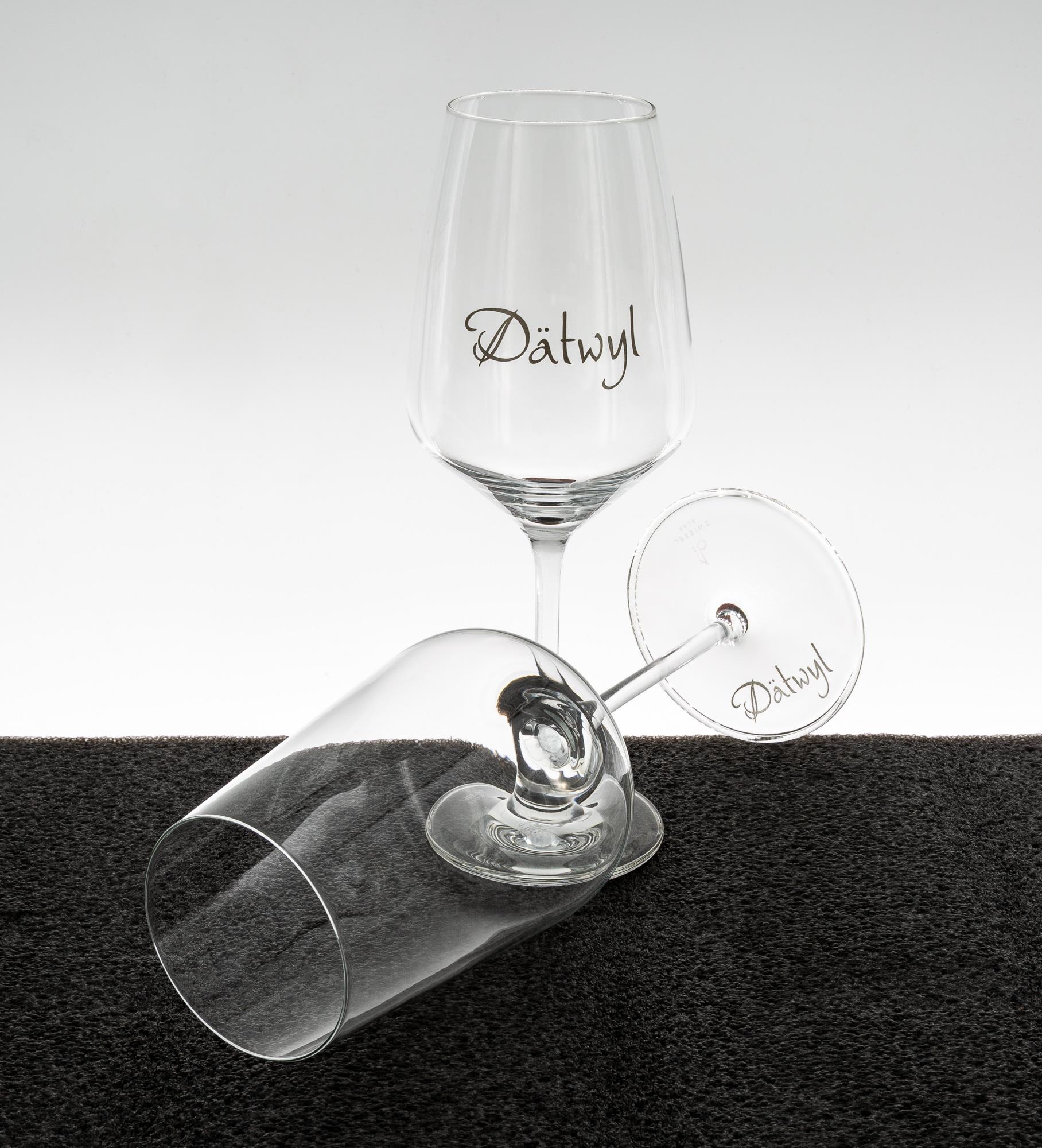 Gläser mit Druck