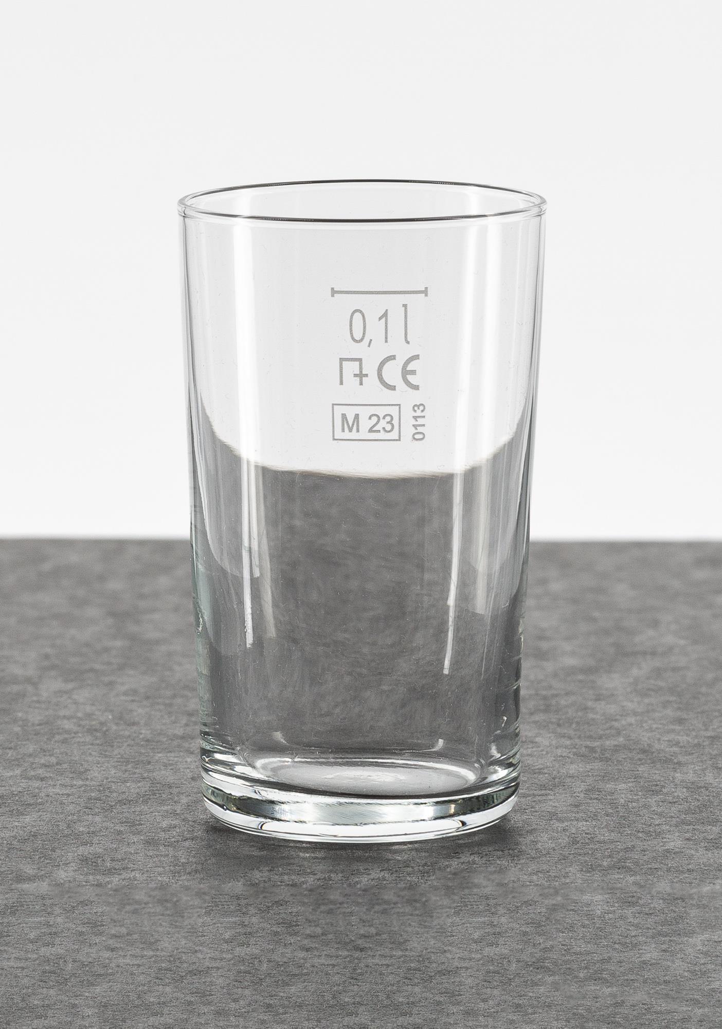 Säntisbecher Neutral mit Eiche 0,1 l.