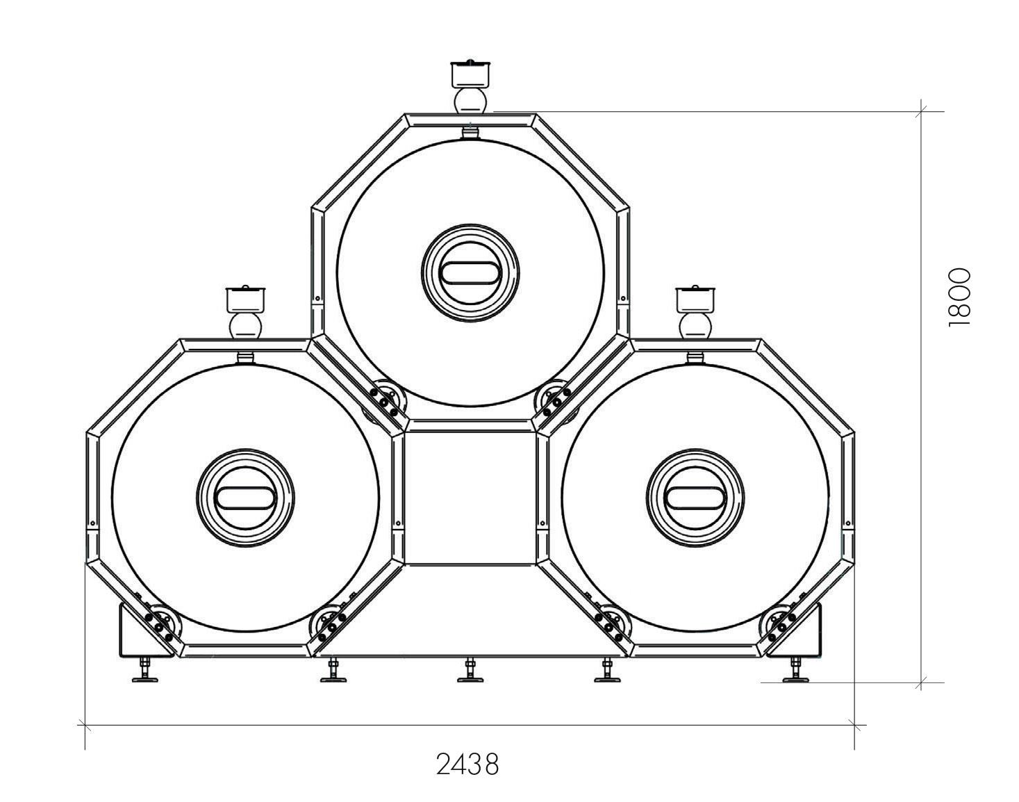 CLAYVER Winery Sys. 1x 400 l Aristeo 1/3
