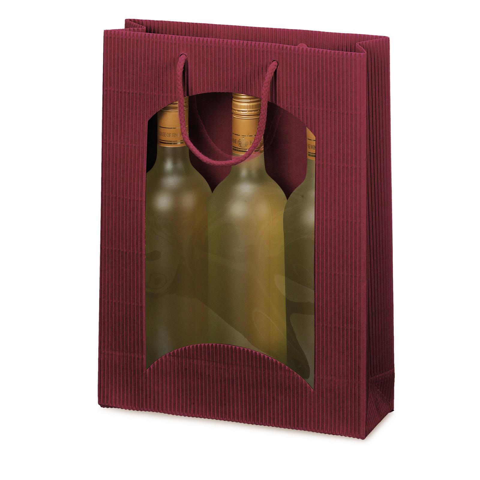 Tüte Offene Welle Bordeaux 3 Fl.
