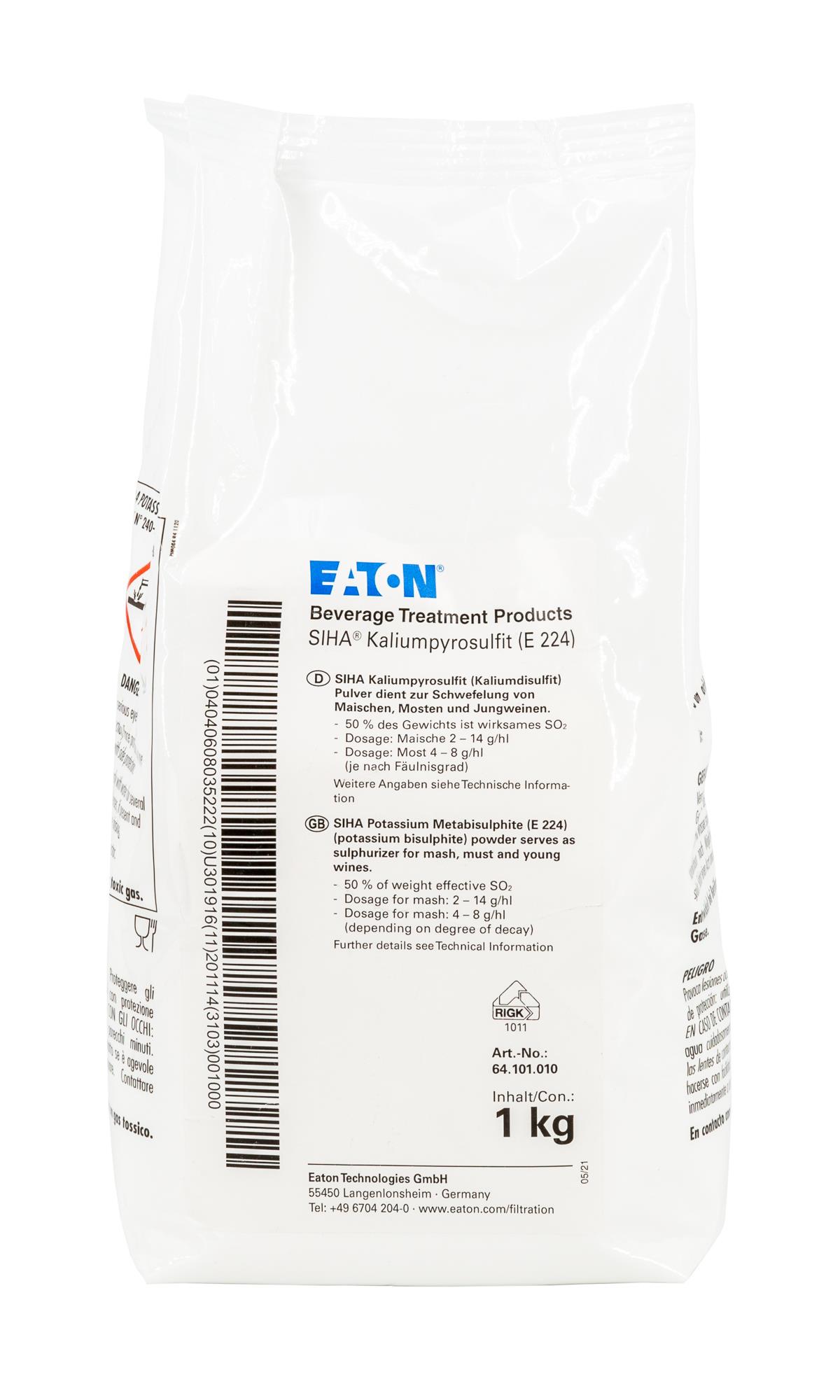 EATON-SIHA Kaliumpyrosulfit (1 kg)
