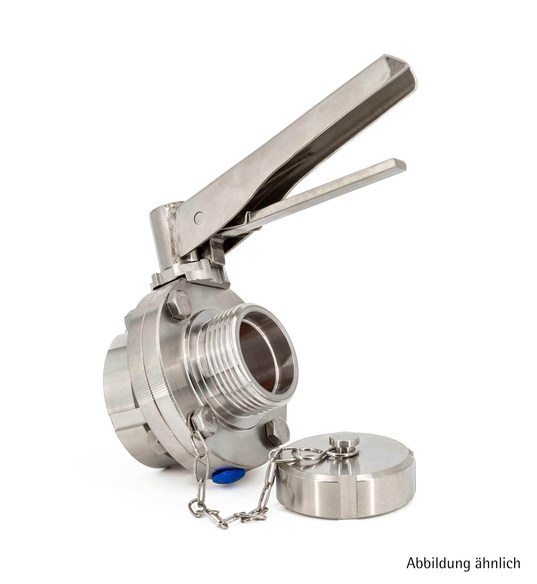 Scheibenventil NW 40/38 Pf K+K V4A