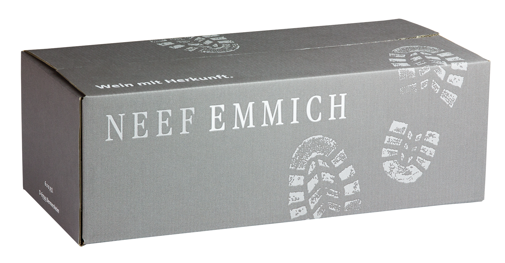 Einwegkarton mit Druck