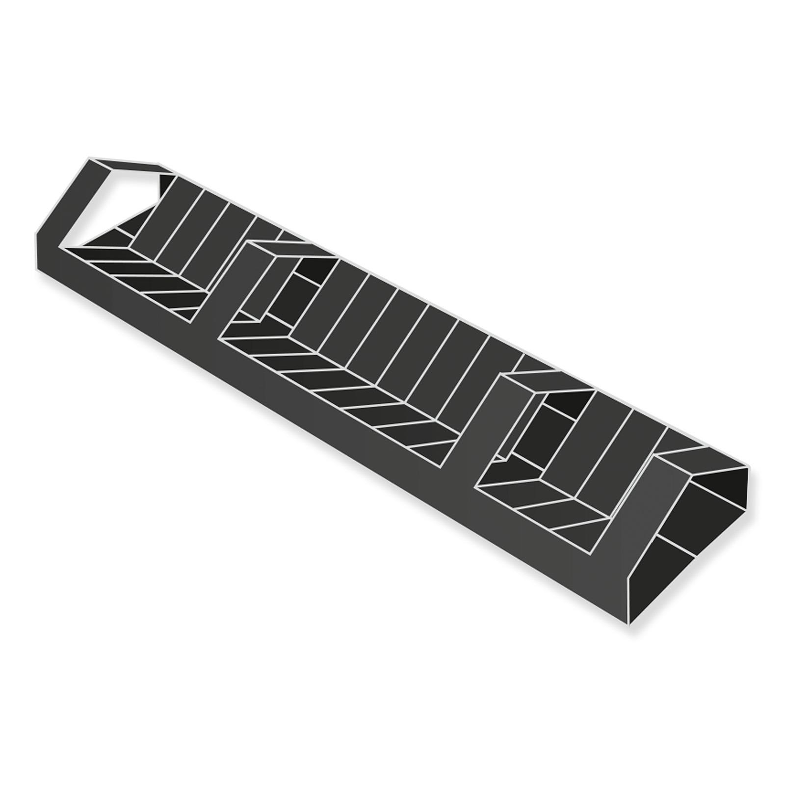Glaseinlage Universal Schwarz
