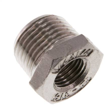 Reduzierstück 1/4¨ IG-1/2 ¨ AG VA