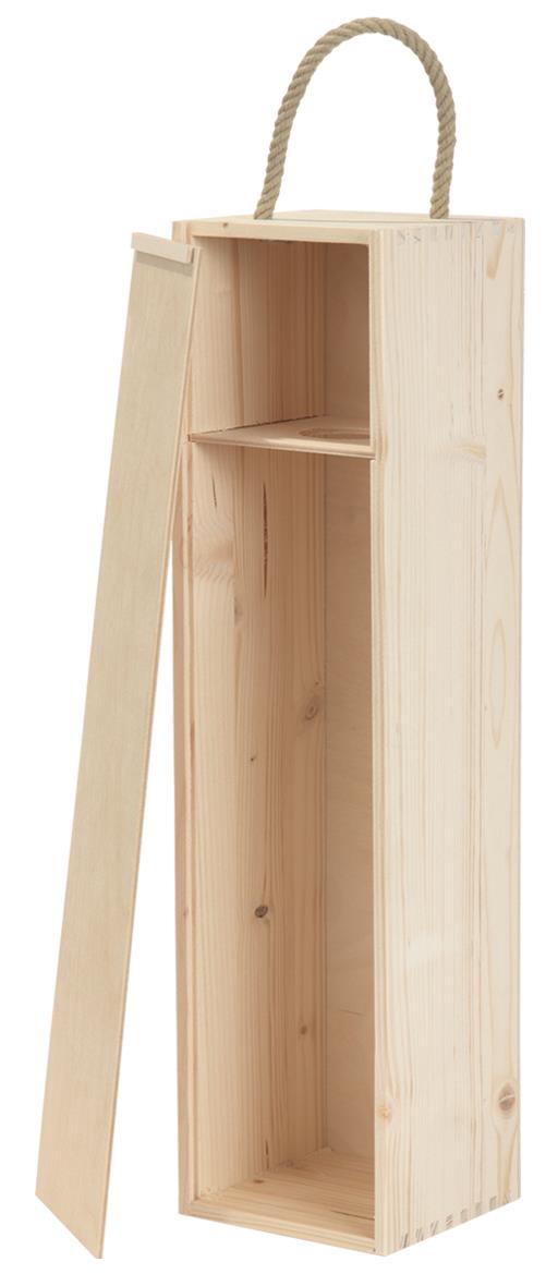 Holzkiste geflammt 1 Fl.