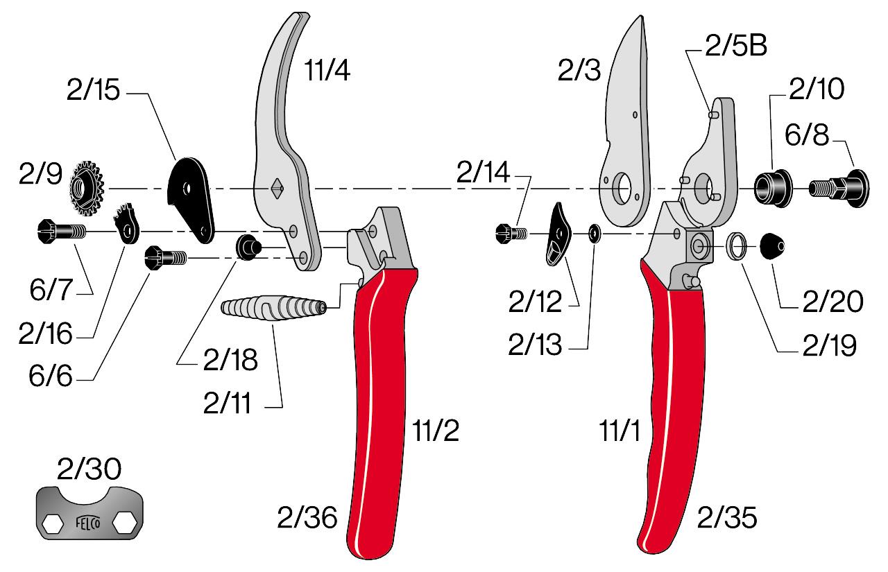 Feder für Felcoschere 2+7+9+160