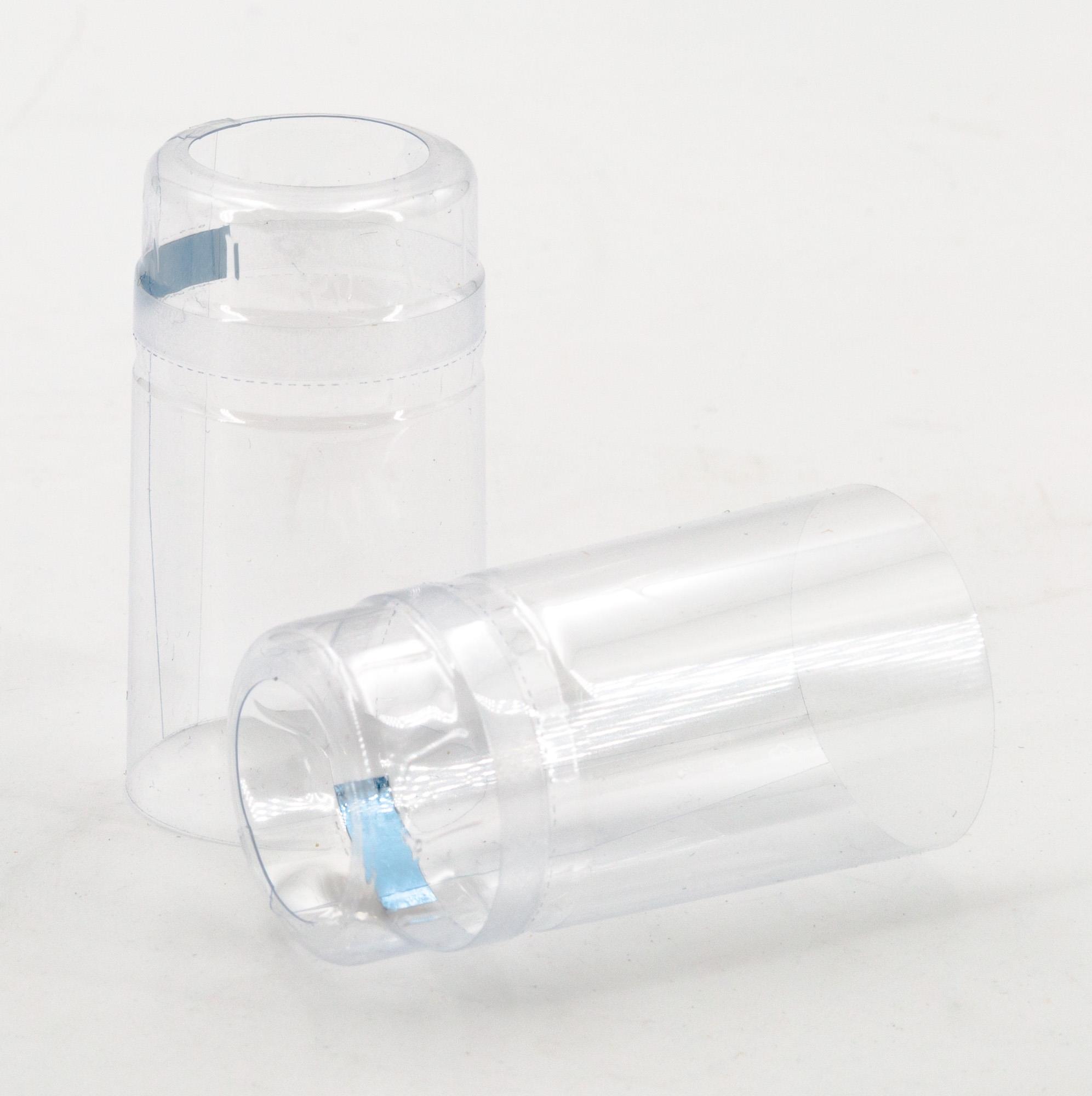 Kapsel 31x60 Transparent mit Abriss