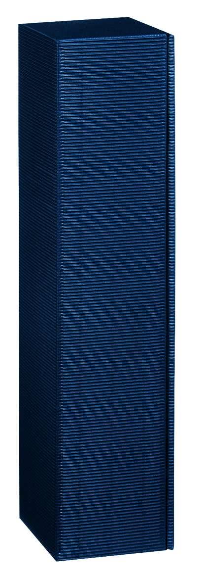 Geschenkkarton Offene Welle Blau 1 Fl.