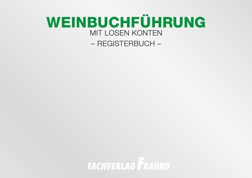 Fraund Weinbuchführung Registerbuch
