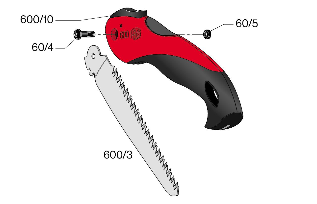 Sägeblatt für Felco Klappsäge 600