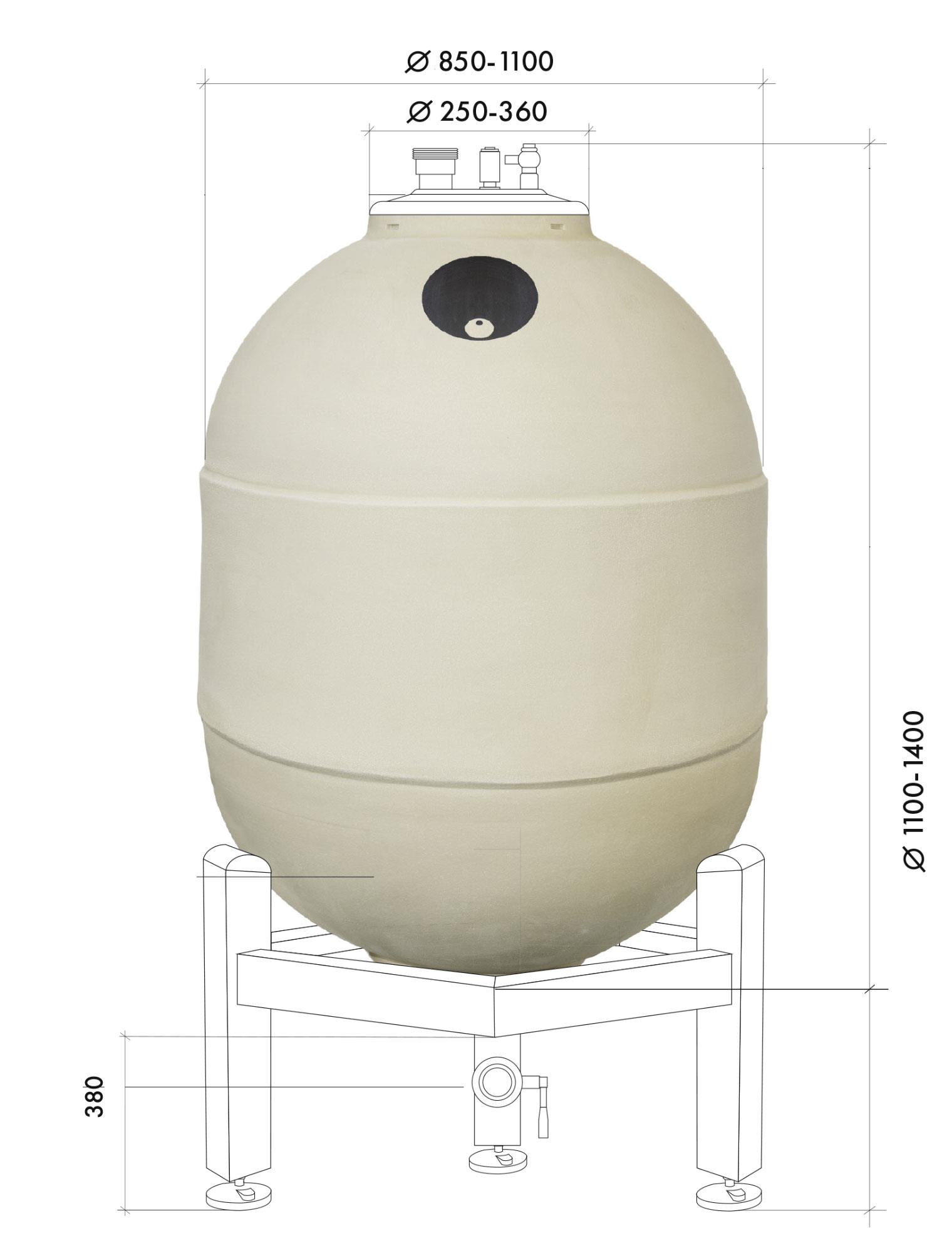 CLAYVER Kera. 850 l Typ Grade Galatea 06