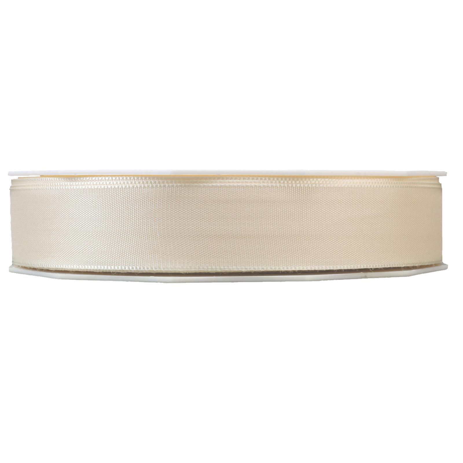 Geschenkband Uni Creme 25mm