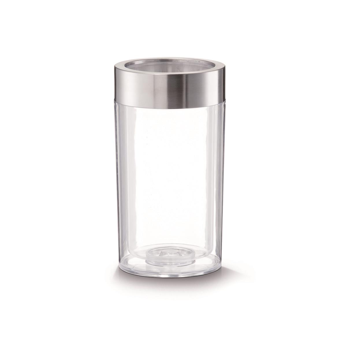 Weinkühler Acryl mit Edelstahlring