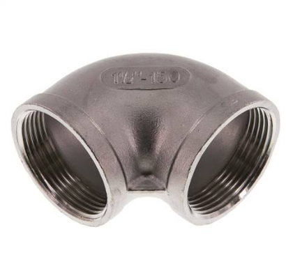 Winkel 90° 1 1/2¨ 2xIG VA