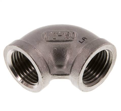 Winkel 90° 1/2¨ 2xIG VA