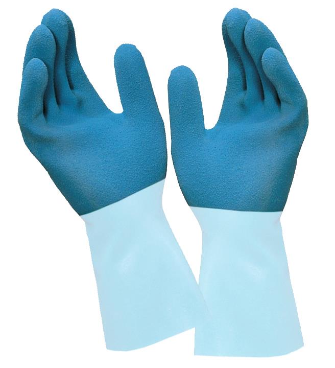 Gummi Handschuhe Fletex Blau Gr. 9
