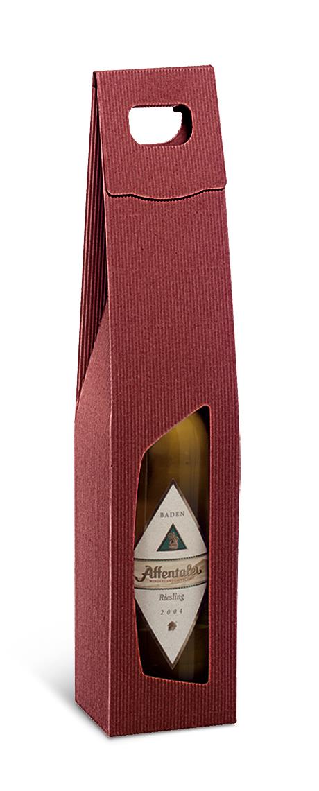 Tragekarton Offene Welle Bordeaux 1 Fl.