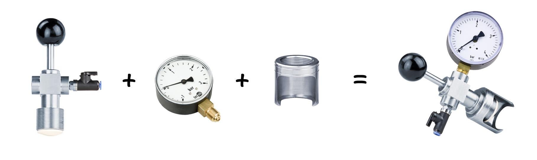 Basis zu CO2-Druckprüfer FM-CO 20