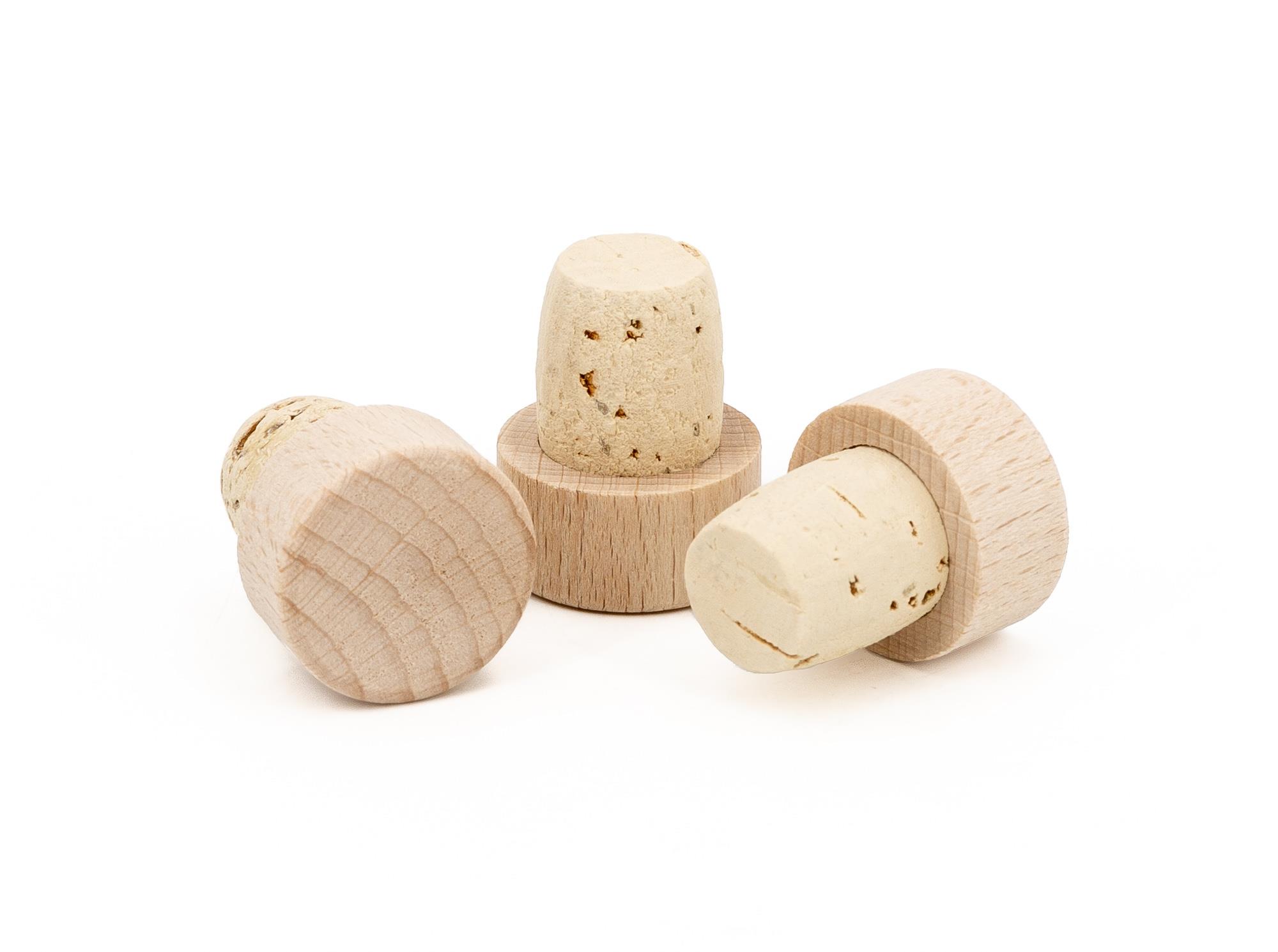 Griffkorken Holz flach natur (VE=50)