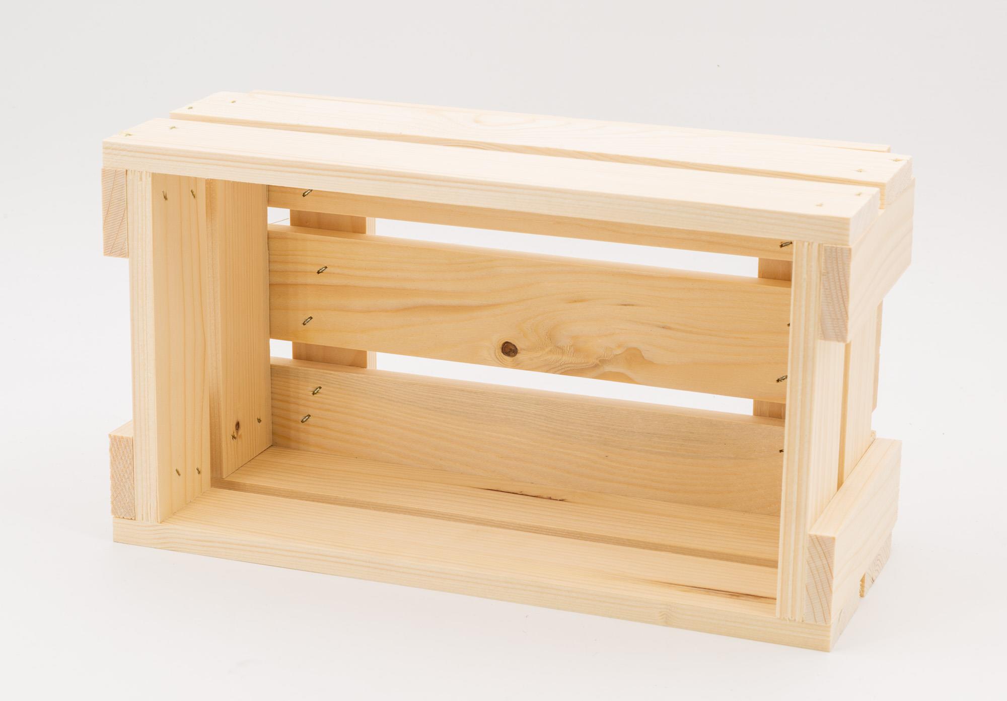 Geschenksteige Holz 6 x 0, 25 l. Piccolo